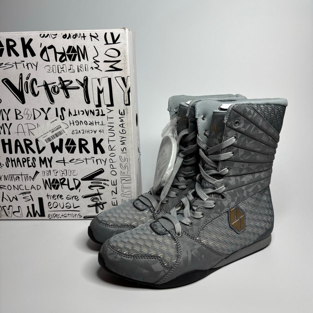 Society Nine Eos High Top Sneaker Boots in Storm Grey